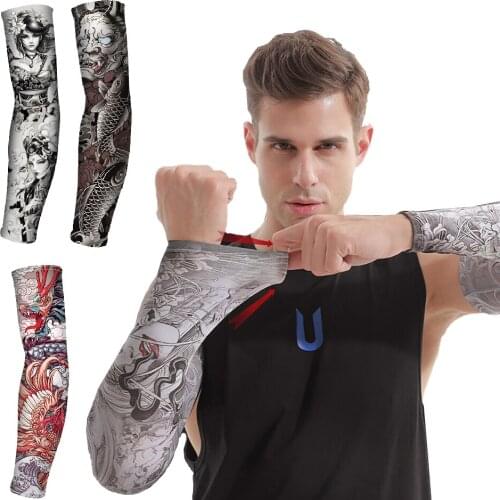 Ice Silk Outdoor Cycling Summer Sunscreen Arm Sleeve Lightweight Wick Moisture Elastic Slip Dry UV Driving Sports Arm Sleeves