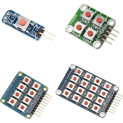 Switch Key Module Kit 4 in 1 Kit 1 4 8 16 Switch Buttons for Raspberry Pi 3 for DIY for Development Board