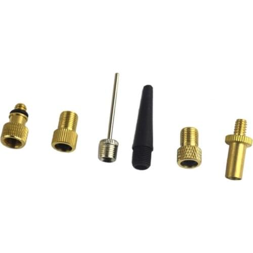 Set Of Adapters For 6-Piece Valves Air Inflation Pump For Tires