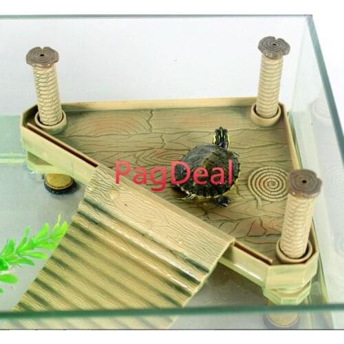 New High Quality Turtle Pier Pet Ramp Platform Frog Newts Basking Two Sizes L18.5CM L29CM free shipping
