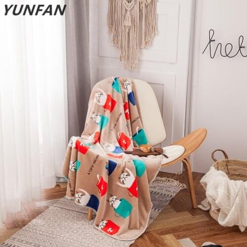 Cartoon Cat blankets fashion twin boys girls blankets Throw Flannel blanket on Bed/car/sofa kids rugs animal double blankets