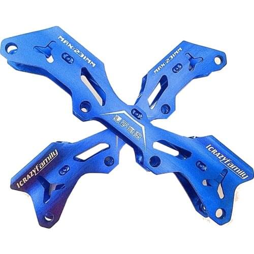 Orginal Crazy Inline Skating Frame With Axles 231mm 243mm Roller Patines Flat Chassises For 76 Wheels 80 Tires Slalom Skate