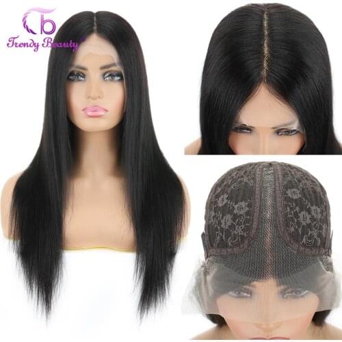 Brazilian T Part Lace Wig 180 Density Straight Lace Front Wig Transparent Lace Wigs 10-26 Inches Lace Front Human Hair Wigs