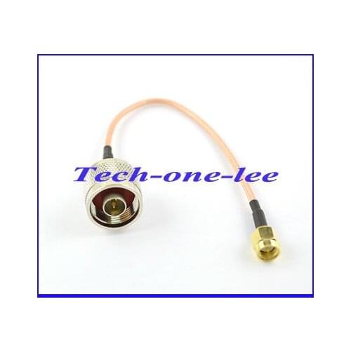 1 piece Straight SMA Male Plug to N Male Plug connector 15 cm RG316 Jumper Pigtail cable Free Shipping