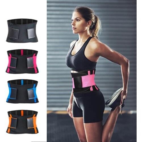 Adjustable Waist Support Waist Trainer Trimmer Belt Sweat Utility Belt for Sport Weightlifting Tummy Slim Belts Gym Fitness