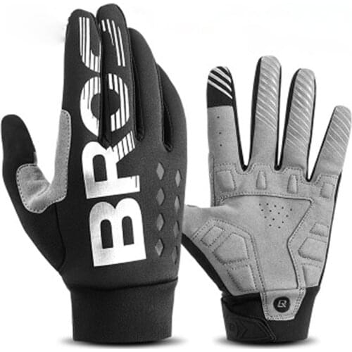 ROCKBROS Winter Cycling Bike Gloves Windproof Thermal Warm Fleece Gloves Men Women Motorcycle Snow Skiing Bicycle Guantes