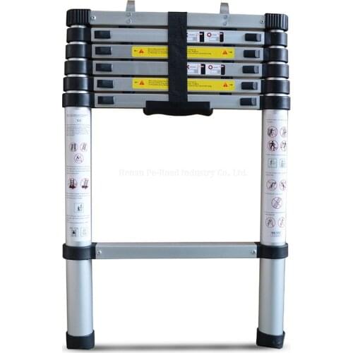 Rv Power-Assisted Two/3-Step Foot Stool Metal Sturdy Telescopic Caravan Trailer Folding Ladder