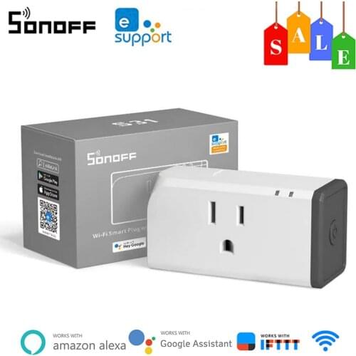 SONOFF S31 Lite Wifi Smart Socket US Wireless Power Plug Timer Plug App/ Voice/ LAN Remote Control Via Ewelink Alexa Google Home