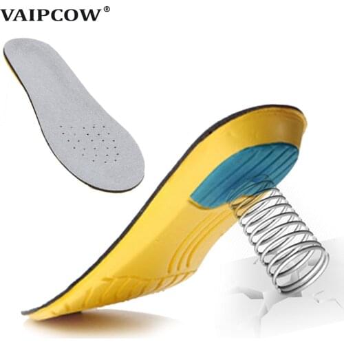 VAIPCOW Sports insole for Shoe Inserts Pad Soft Sport pad Memory Foam Breathable Outdoor Running Cushion Insoles plantar arch