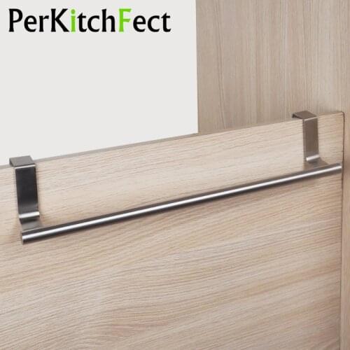Towel Rack Kitchen Hanging Holder Cabinet Door Towel Holder Household Towels Bar Stainless Steel Rag Rack Kitchen Accessories