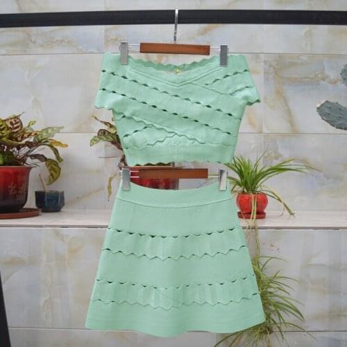 2018 Summer Women Two Piece Bodycon Dress 2 Piece Sets Outfits Rayon Sleeveless Sexy Lindo Party Night Club Bandage Dresses