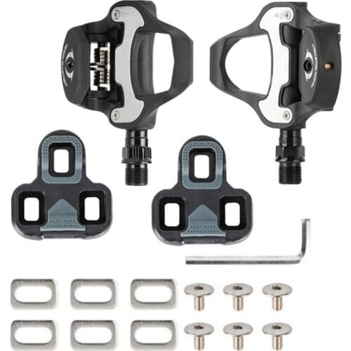 1 pair of self-locking Bicycle Pedals Riding Equipment Suitable for Road Bike Lock Shoes Bicycle Pedal Bike Part