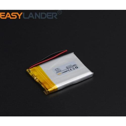 403037 3.7V 400mAh Polymer Li-ion Battery For mouse recorder speaker RC toys headephone Remote controller 043037