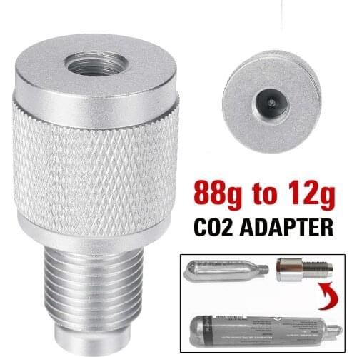 88g to 12g CO2 Threaded Capsule Cartridge Converter Adapter Fit for Air Rifle Paintball Accessories