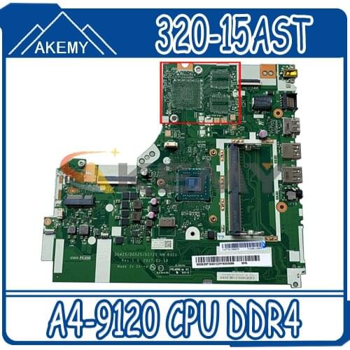 Akemy For Lenovo 320-15AST 320-17AST 330-15AST Laptop Motherboard DG425 DG525 DG725 NM-B321 AMD A4-9120 CPU DDR4 Work