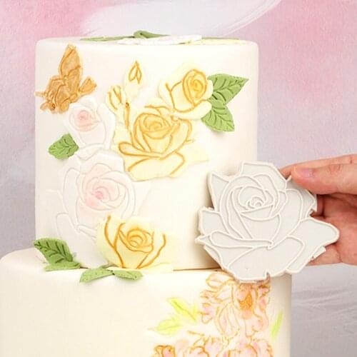 Tulip / Rose / Peony / Butterfly / Combination Silicone Mould DIY Fondant Cake Surrounding Decoration Mould