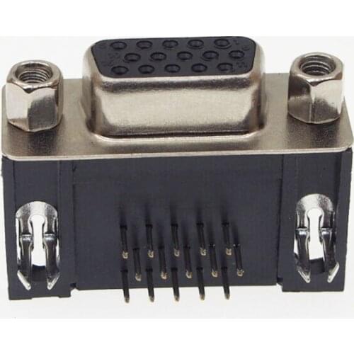 DR15 Female connector DB15 female socket 15pin 3 rows VGA connecting serial port soldering wire Free shipping