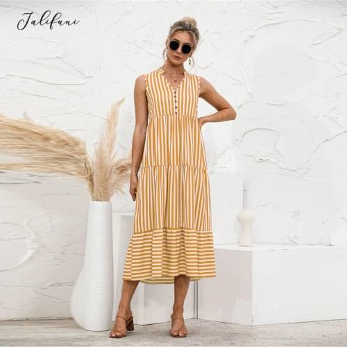 Летние платья в полоску JALIFUNI China At AliExpress