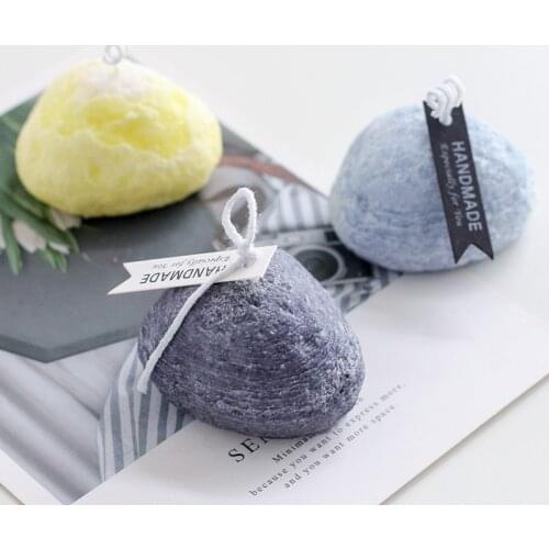 Stone Candle Mold Pebbles Silicone Mold Scented Candle DIY Material Silicone Mold Candle Making Kit Chocolate Mold Cake Decors