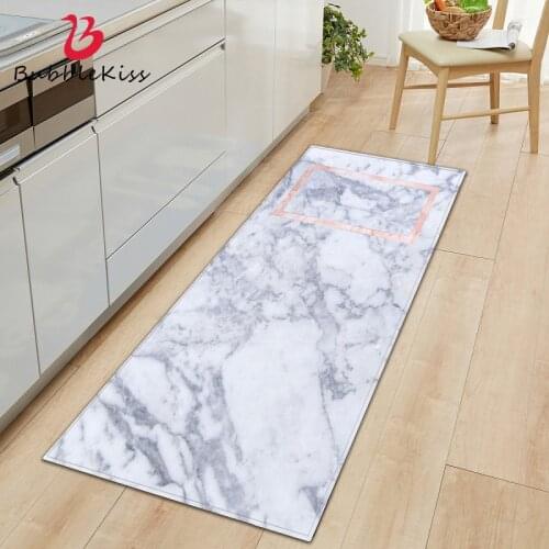 Bubble Kiss Kitchen Carpets Marble Pattern Non-Slip Absorbent Moisture-Proof Rugs Sofa Bedroom Bedside Foot Pad Entry Door Mats