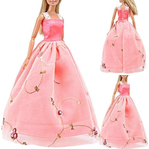 Doll Wedding Dress Doll Clothes Set Luxury All-inclusive Wedding Dress Piece Set Five A8F6
