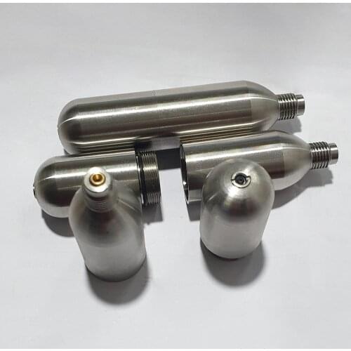 16g CO2 Tank Refillable Cartridges With 3/8-24 UNF Thread Locking Strong Sealing Cartridge Gas Cylinder for Beer Coffee Machine