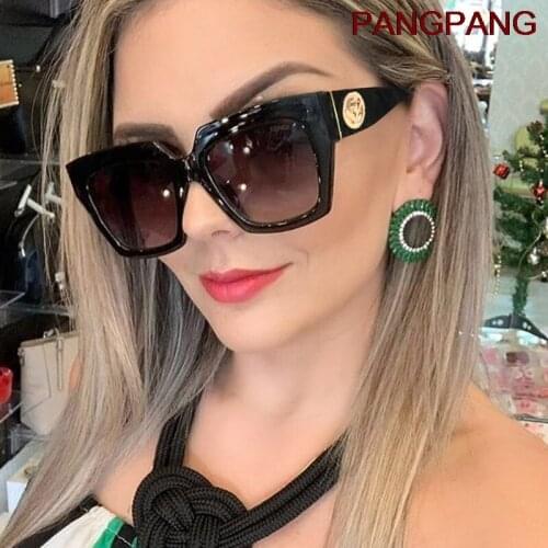 Fashion Luxury Square Sunglasses Women Men 2021 F Brand Designer Vintage Retro Oversized Women Sun Glasses Shades Female UV400