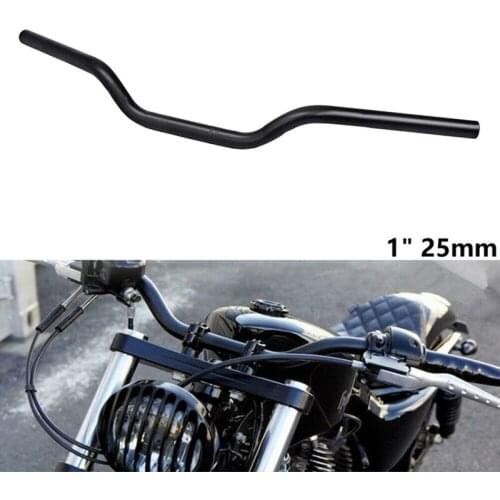 Motorcycle 1inch 25mm Tracker Handlebar Drag Bars for Sportster XL 883 1200 Matte Black