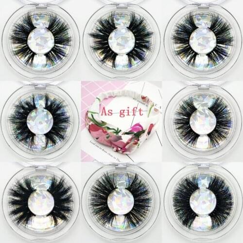 Mink Eyelashes Make up 3D Mink Lashes False Eyelashes Dramatic Full Strip Lashes 25MM Mink Lashes Custom Packing 5D Mink Lashes