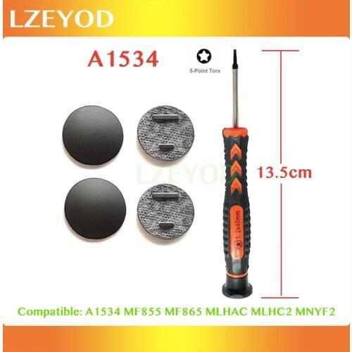 New Bottom Case Cover Rubber Feet With Screwdriver For MacBook Retina 12-inch A1534 2015 2016 2017 Year