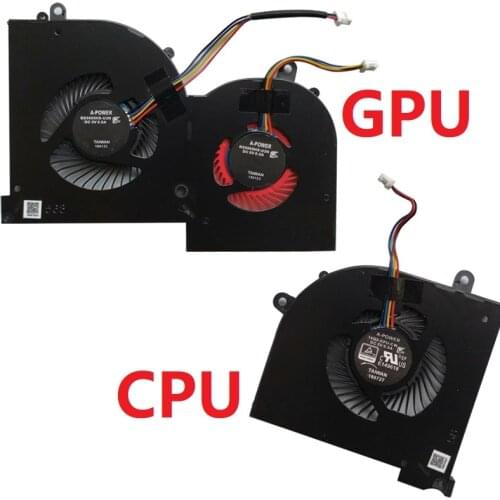 NEW cooling fan FOR MSI GS65 MS-16Q2 16Q2-CPU-CW 16Q2-GPU-CW CPU GPU BS5005HS-U3N