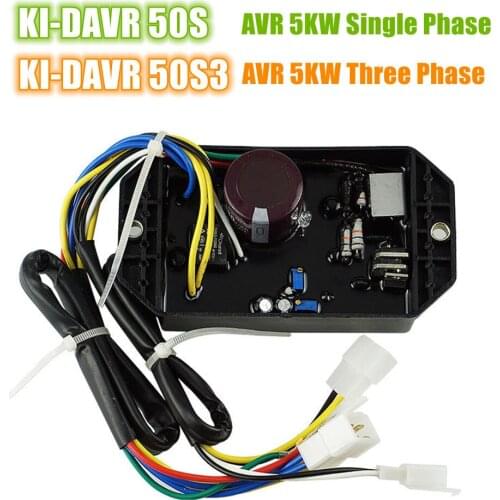 Hot Sale 5KW Single Phase For Diesel Generator AVR KI DAVR 50S High Quality Automatic Voltage Regulator KI-DAVR-50S Part