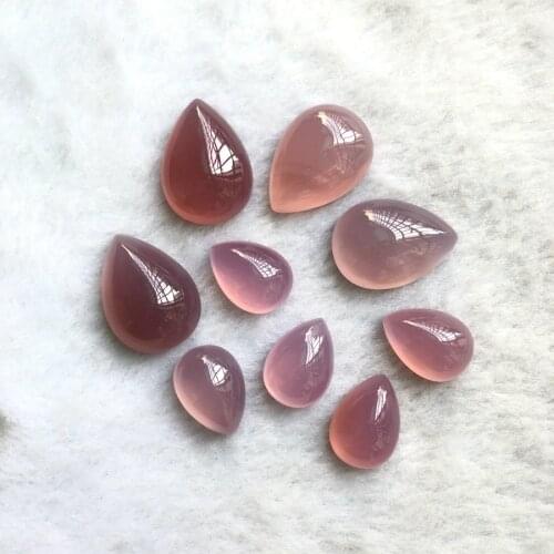 Wholesale 4pcs/lot Purple Carnelian Agates Bead cabochons,10x14mm 12x16mm 13x18mm 18x25mm,Pear Gem stone Cabochon Ring Face