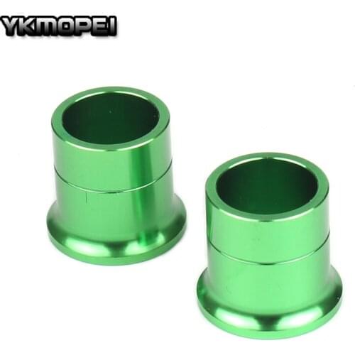 CNC Billet Front Wheel Hub Spacers For KX125 KX250 06-08 KXF250 KXF450 06-14 Motorcross Motorcycle Enduro Dirt Bike Off Road