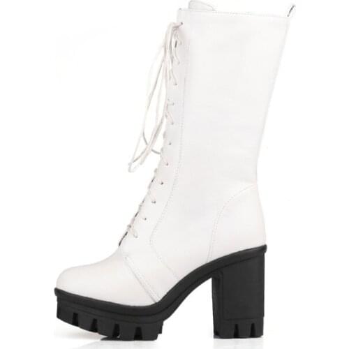 Big Size Lace up boots boots women woman winter boots women women shoes botas