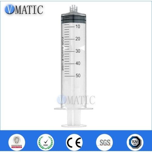 High Quality Non Sterilized 20Pcs 50Ml/Cc Dispensing Plastic Liquid Dispenser Manual Syringe