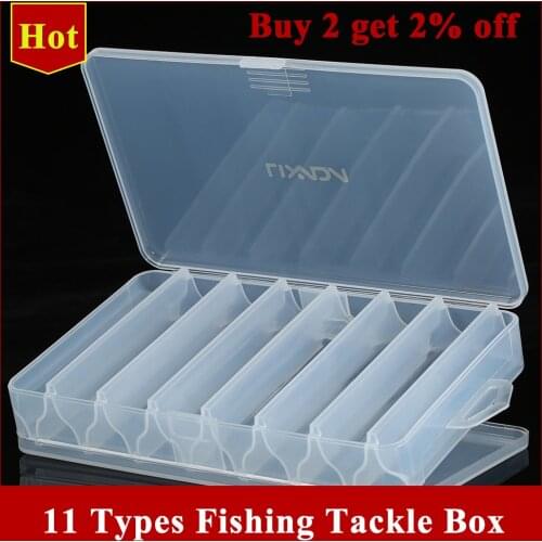 New Compartments Fishing Tackle Box Bait Lure Hooks Storage Case Fishing Tool Tackle Sorting Box for Pesca