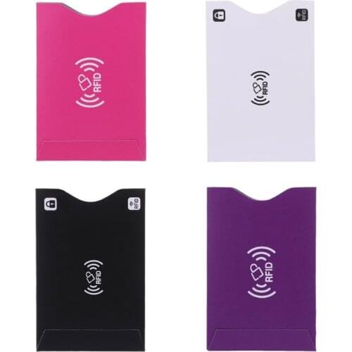 2 Pattern ID Credit Card Cover RFID Blocking Credit Card Passport Cover Protector Shielded Sleeve Cards Case
