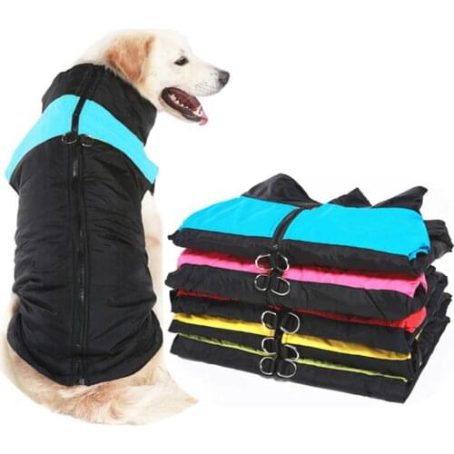 Winter Pet Dog Clothes Warm Big Dog Coat Puppy Clothing Waterproof Pet Vest Jacket For Small Medium Large Dogs Golden Retriever