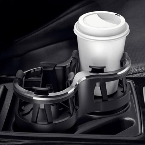 1PC Multi-Functional Car Mounted Glass Rack Modified Fixed Car Put Glass Ash Tray Rack Car ABS For Tea Cup Saucer Drink Holder