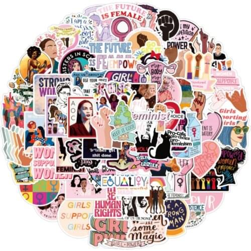 10/30/50/100Pcs/Set New feminist DIY Phone Snowboard Laptop Luggage Fridge Guitar Graffiti Waterproof Classic Stickers