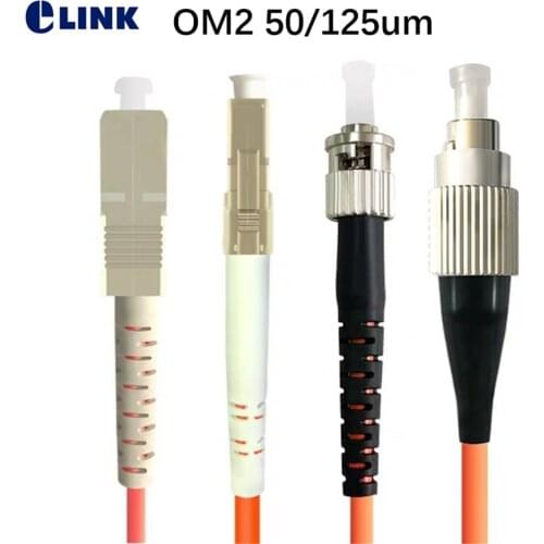 10pcs fiber optic patchcords Simplex OM2 LC-LC-SC-SC-FC-FC-ST-ST 50/125um 1 2 3 5 7 10M ftth jumper Free Shipping IL