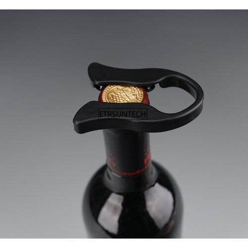 100pcs Black Handheld Wheel Red Wine Bottle Opener Champagne Foil Cutter Tinfoil Knife Cap Paper Rotating Cutting Blades