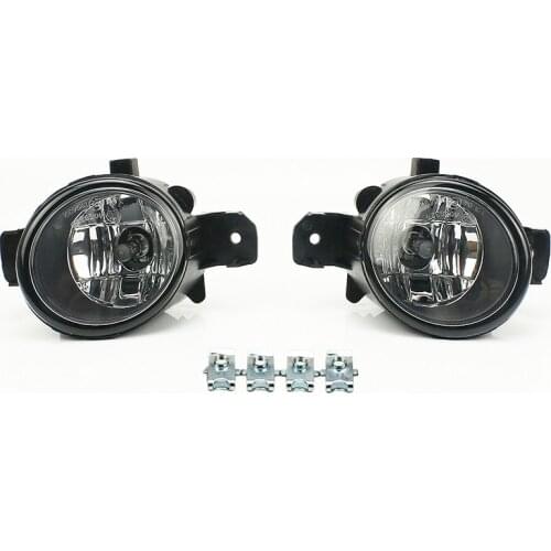 2 Pcs Hight Quality Car Front Bumper Driving Daytime Halogen Lamp Black Fog Lights With H11 12V 55W Bulb For Nissan March Versa