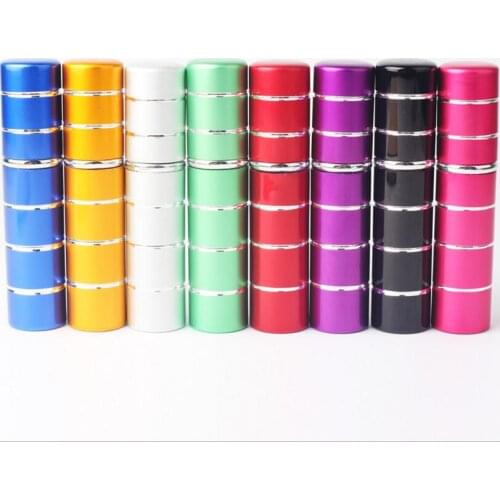 200Pcs 10ML Silver Ring Aluminum Perfume Bottle Glass Tank Portable Atomizer new