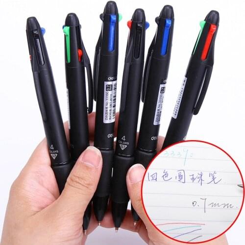 4 in 1 MultiColor Pen Creative Ballpoint Pen Colorful Retractable Ballpoint Pens Multifunction Pen For Marker Writing Stationery