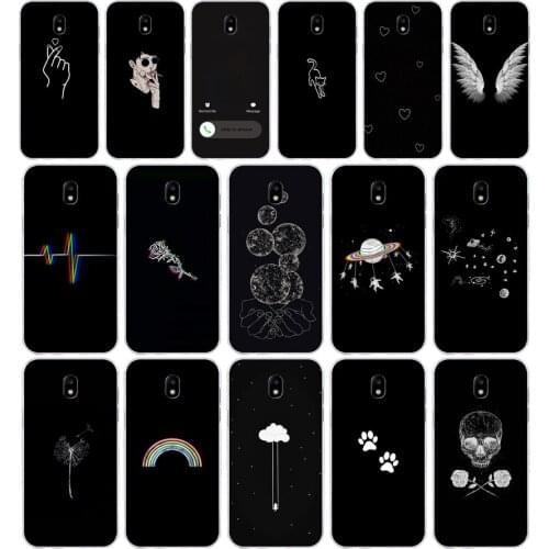 334FG Line Art Face Abstract Pattern Soft Silicone Tpu Cover phone Case for Samsung j3 j5 j7 2016 2017 j330 j2 j6 Plus 2018