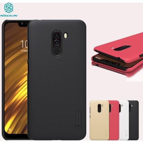 For Xiaomi Pocophone F1 Case NILLKIN Genuine Frosted Shield PC Hard Plastic Stylish Back Cover for Xiaomi Pocophone F1 Cover