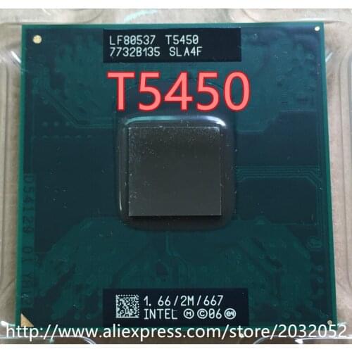 For lntel Core2 Duo Processor T5450 (2M Cache, 1.66 GHz, 667 MHz FSB) Socket 478 CPU P478 (working 100% Free Shipping)