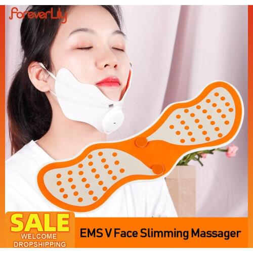 EMS V Face Slimming Stimulator Facial Lift Massager Thin Face Device High Frequency Reduce Masseter Double Chin Massage Machine
